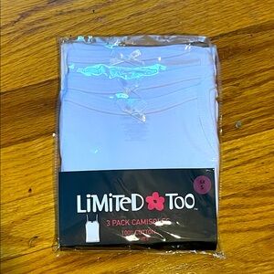 NWT Limited Too White Camisole Set